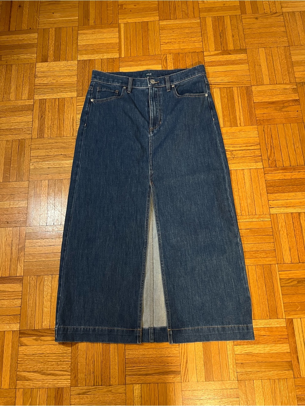 In Demand Denim! JAG Denim Skirt with Front slip size 8